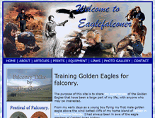 Tablet Screenshot of eaglefalconer.com